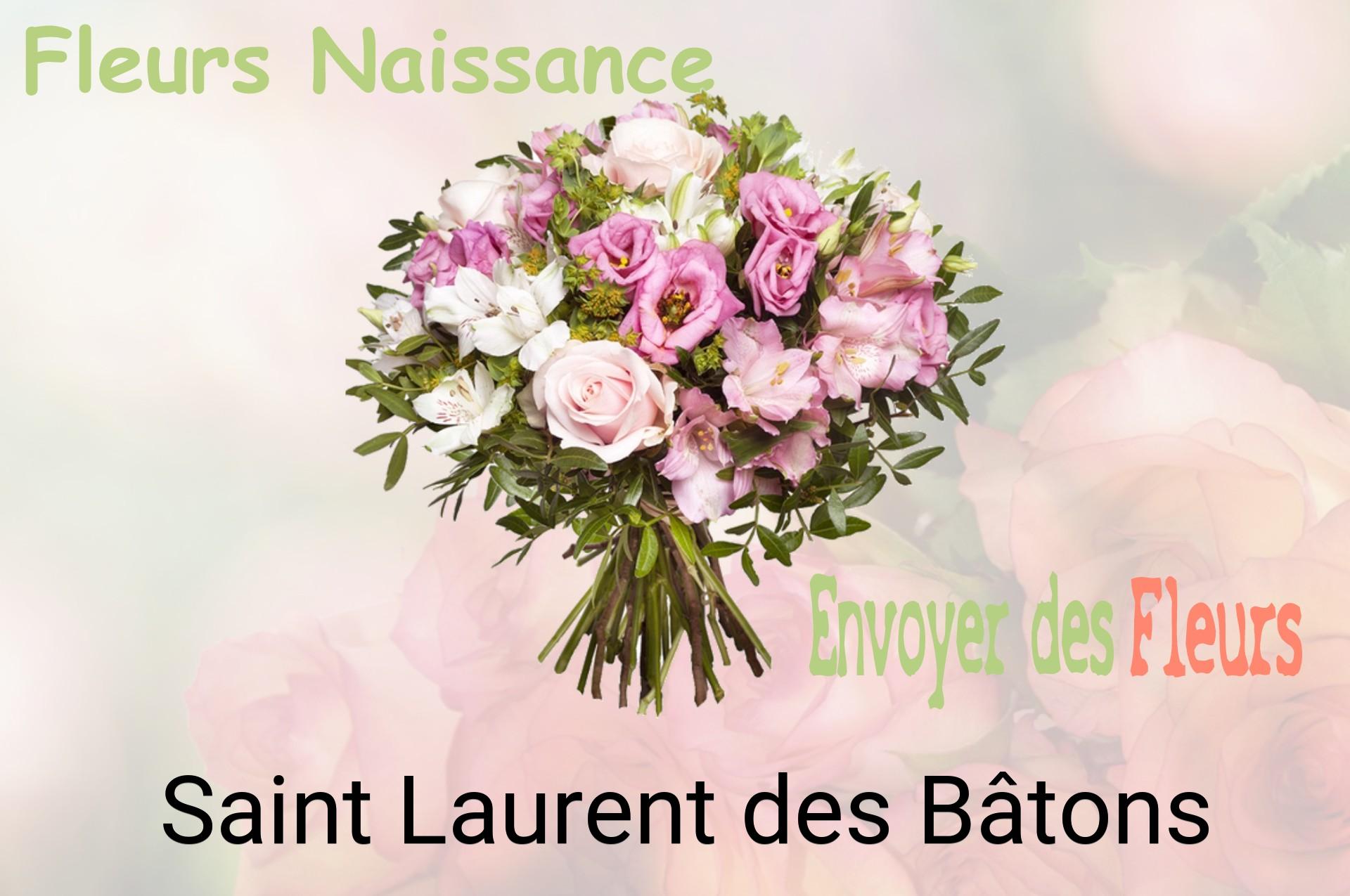 Bouquet de fleurs de naissance livré à Saint-Laurent-des-Bâtons