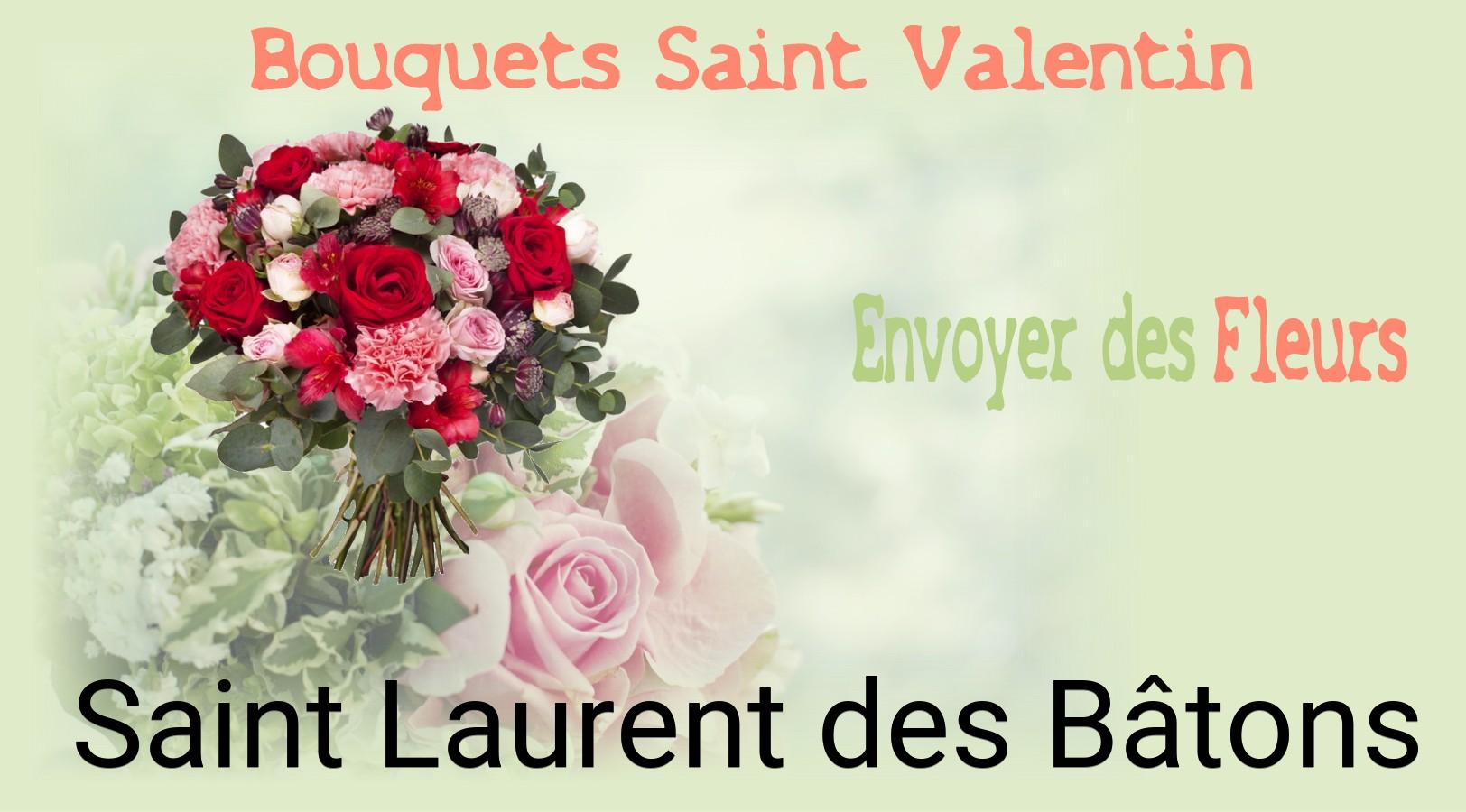 Roses de Saint-Valentin livrées à Saint-Laurent-des-Bâtons